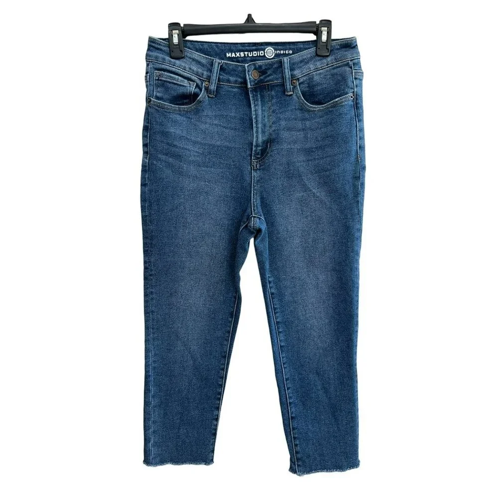 MaxStudio Ladies Hi-Rise Skinny Ankle Jeans Size 10